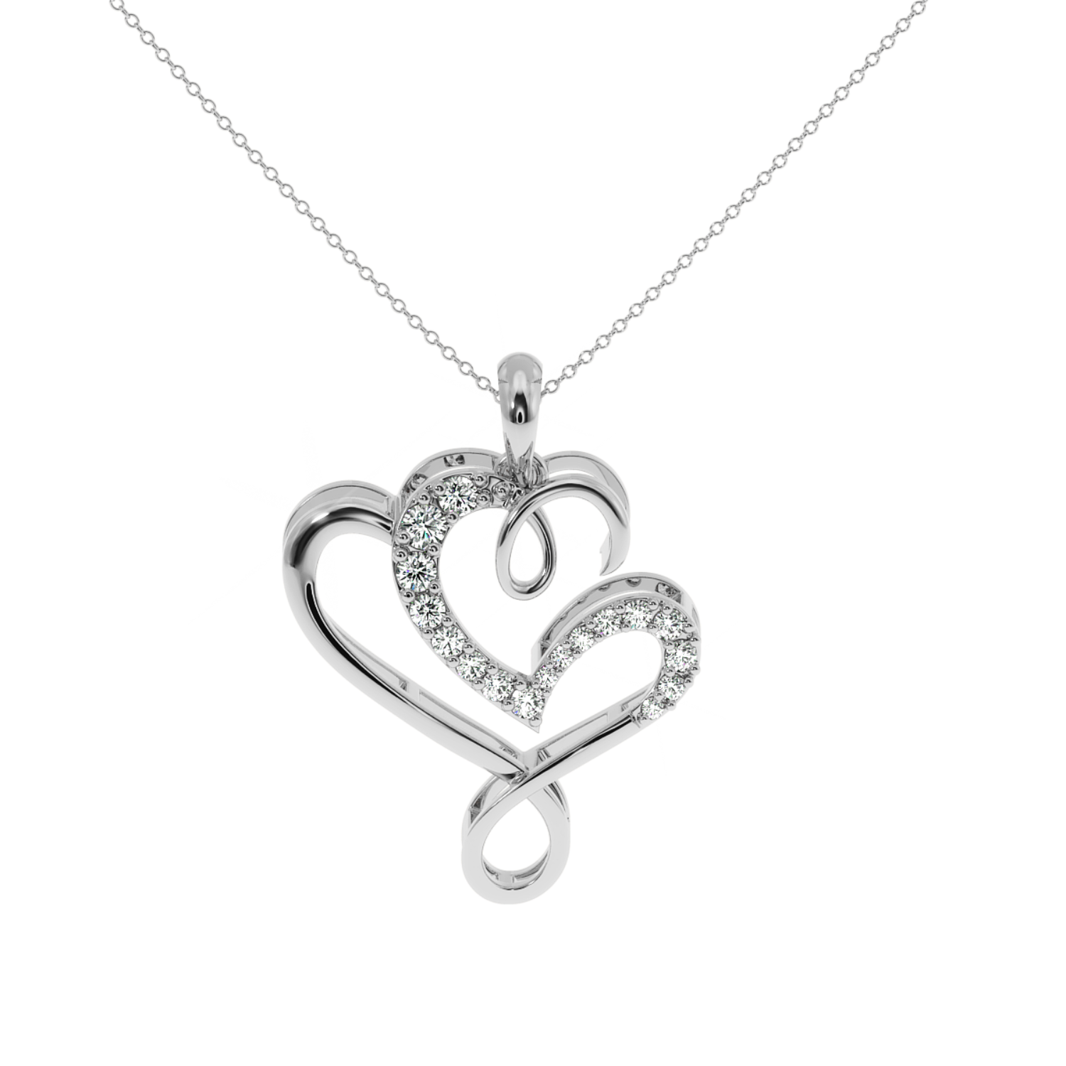 Buy Sparkling Dizzy Heart Diamond Pendant | Solitairekart